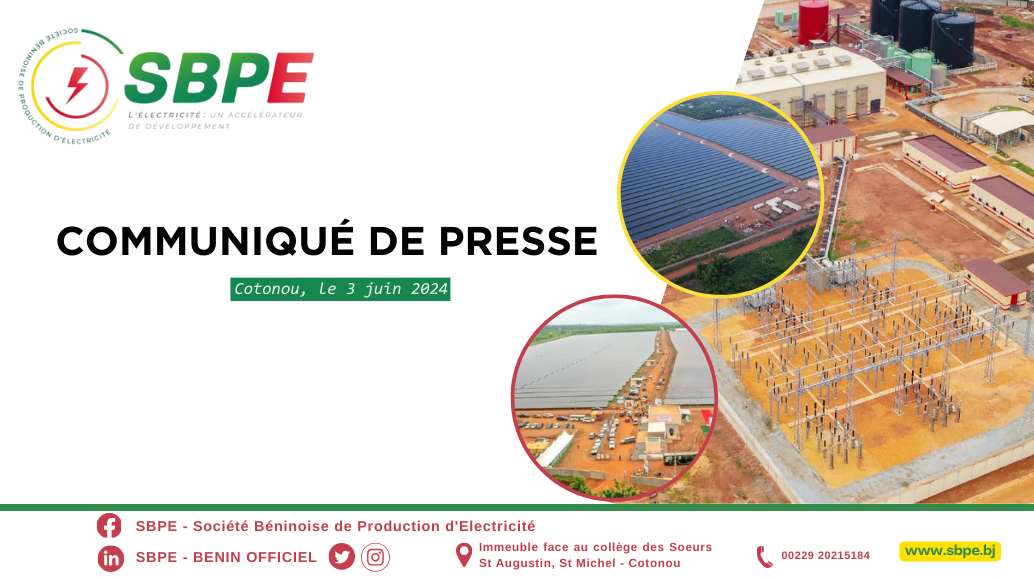 COMMUNIQUE DE PRESSE
